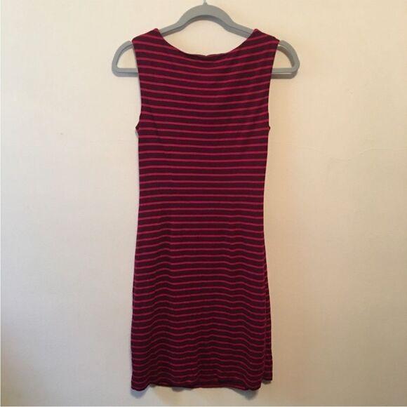 LOFT Red and Black Striped Dress - Picture 4 of 7